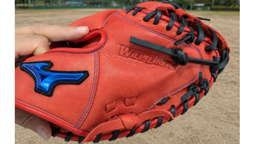 筆者所有のミット WILLDRIVE BLUE