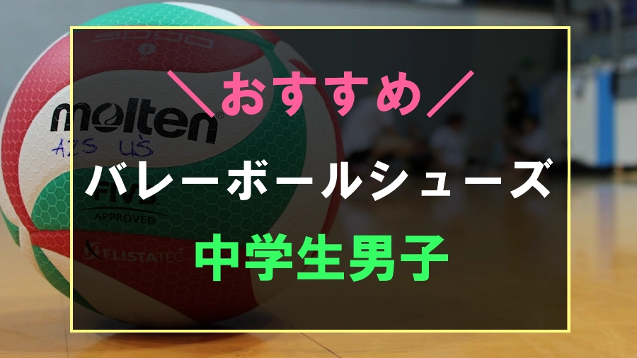 中学生男子におすすめなバレーボールシューズ